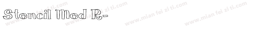Stencil Med R字体转换